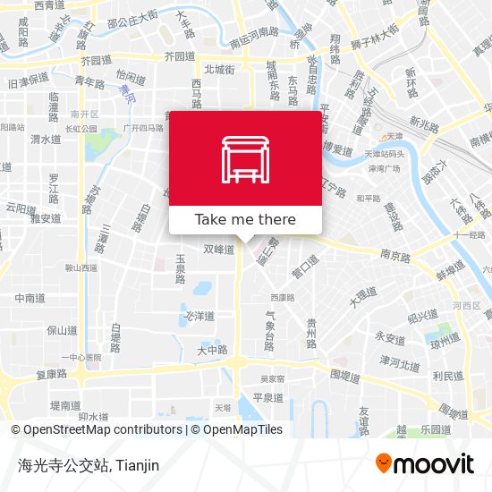 海光寺公交站 map
