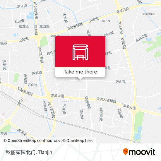 秋丽家园北门 map