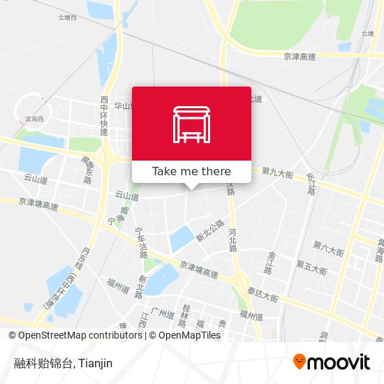 融科贻锦台 map