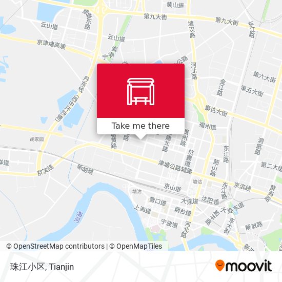 珠江小区 map
