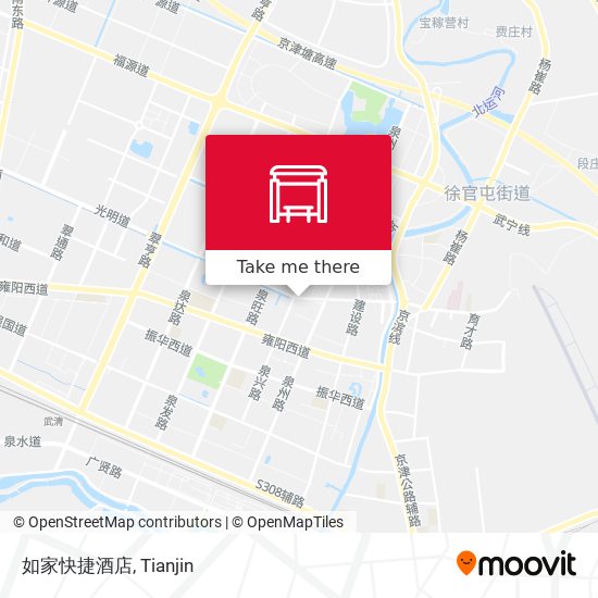 如家快捷酒店 map