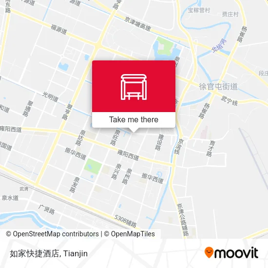 如家快捷酒店 map