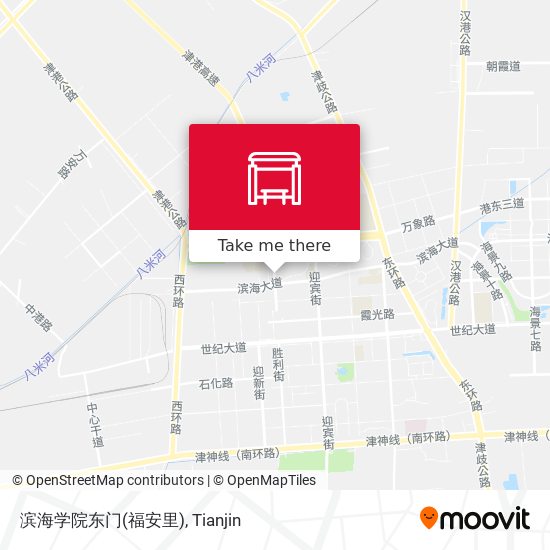 滨海学院东门(福安里) map