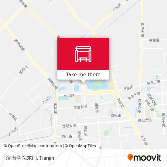 滨海学院东门 map