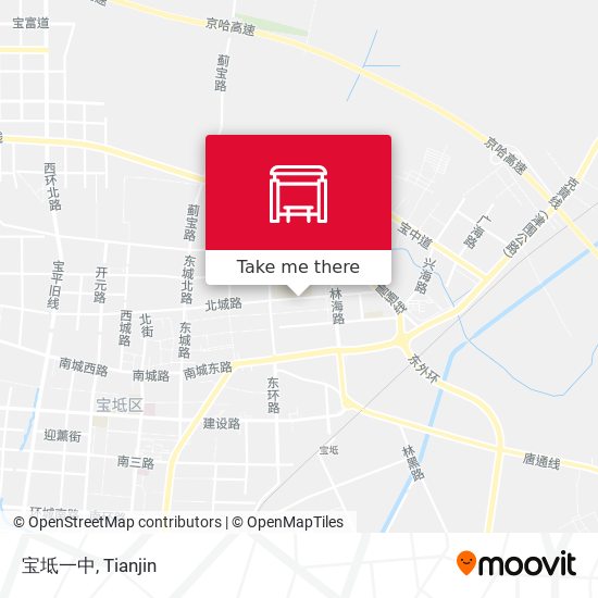宝坻一中 map