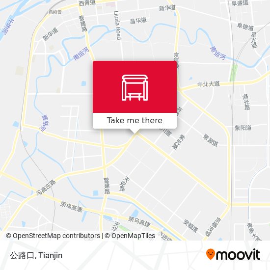 公路口 map
