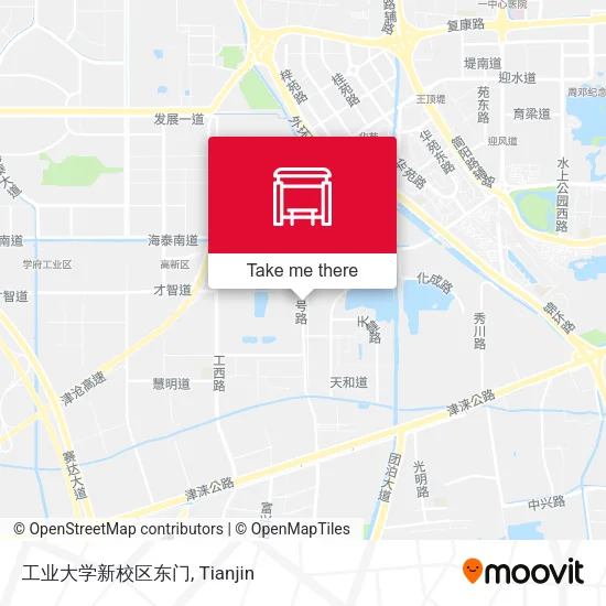 工业大学新校区东门 map