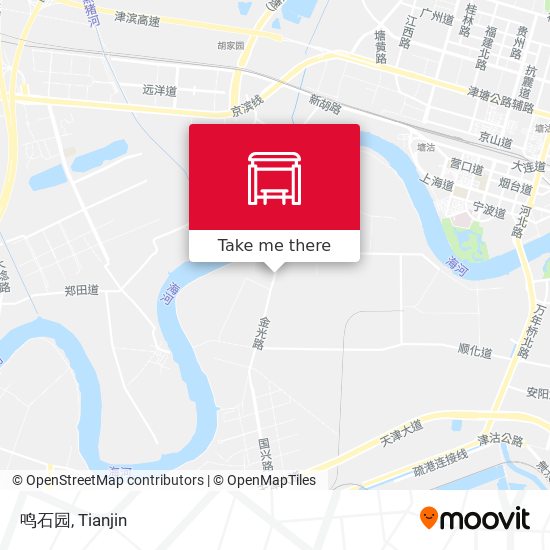 鸣石园 map