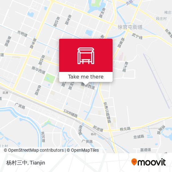 杨村三中 map