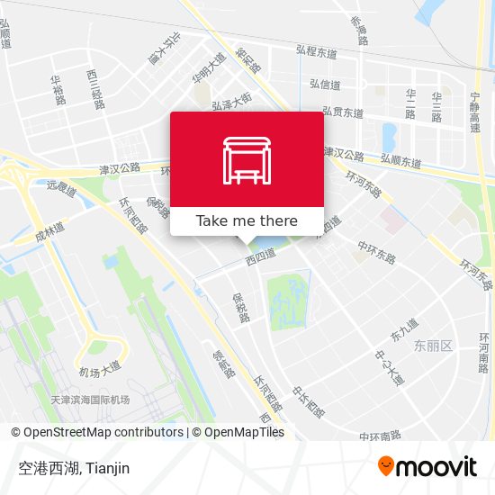空港西湖 map