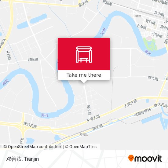 邓善沽 map