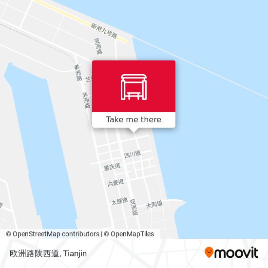 欧洲路陕西道 map