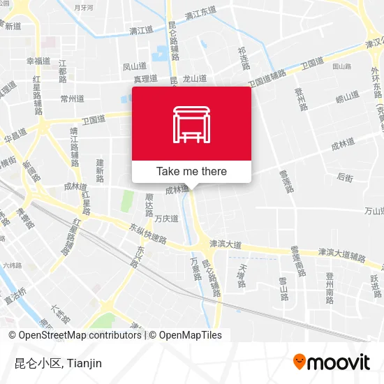 昆仑小区 map