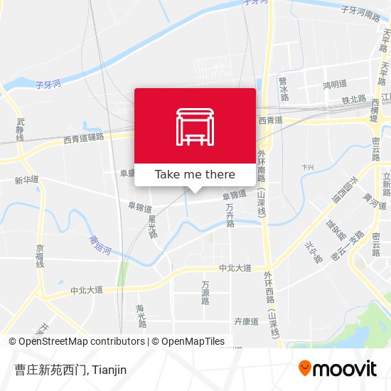 曹庄新苑西门 map