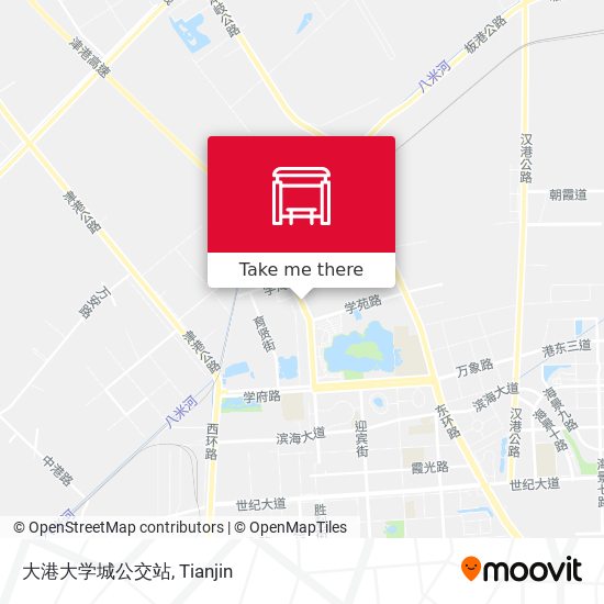 大港大学城公交站 map