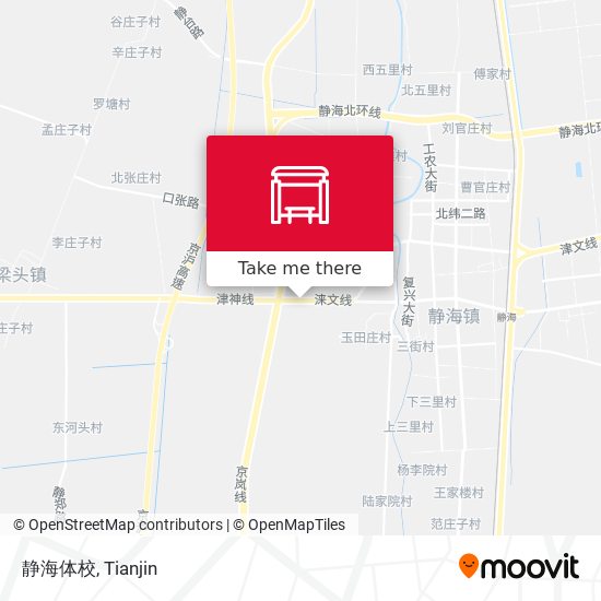 静海体校 map