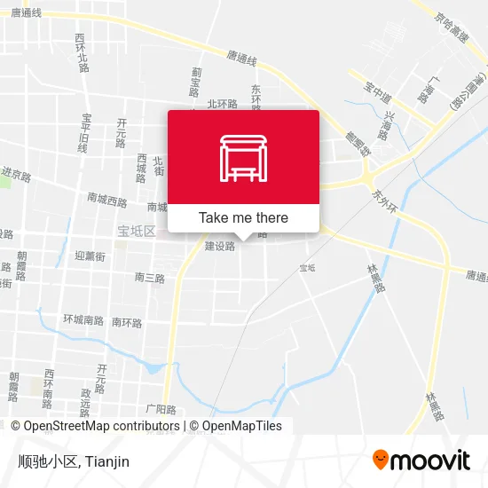 顺驰小区 map