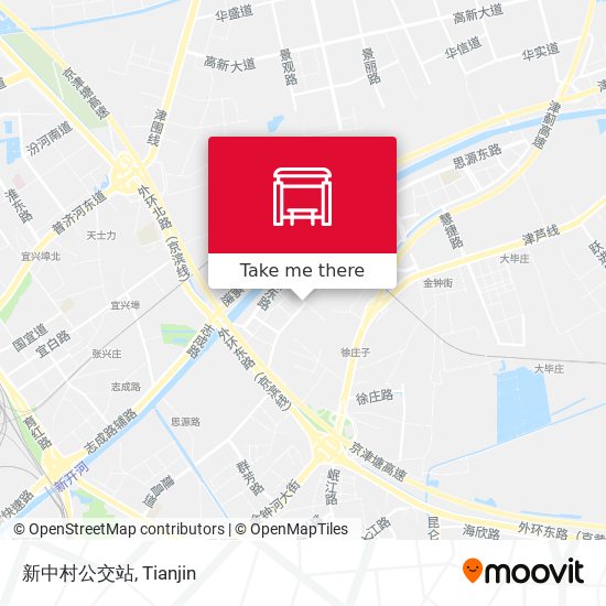 新中村公交站 map