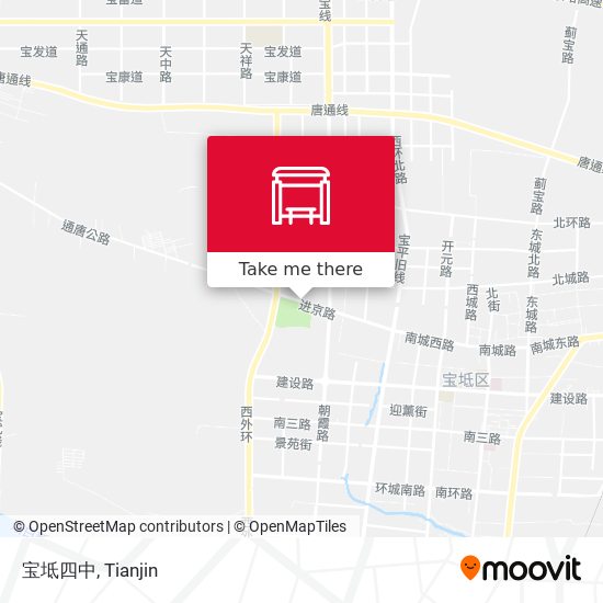宝坻四中 map