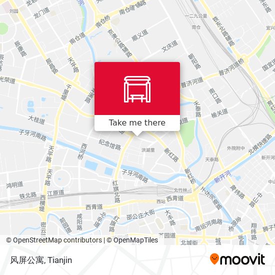 风屏公寓 map