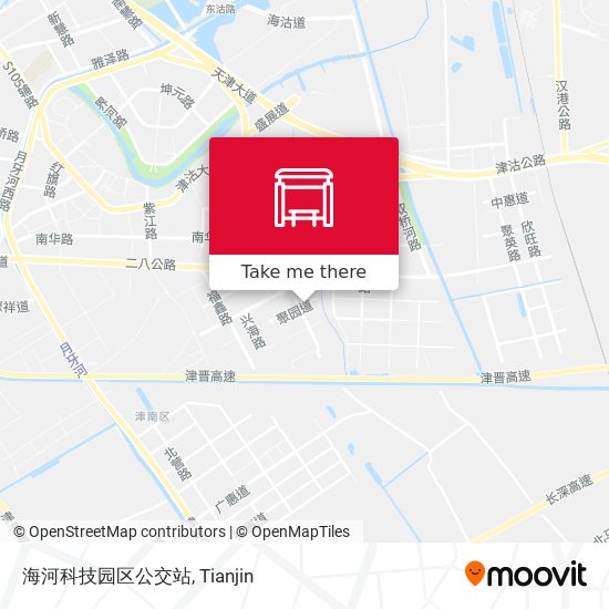 海河科技园区公交站 map