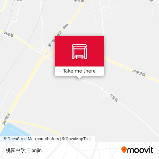 桃园中学 map