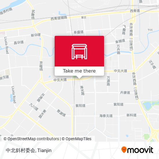 中北斜村委会 map