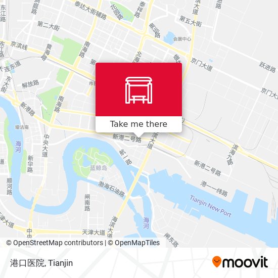 港口医院 map