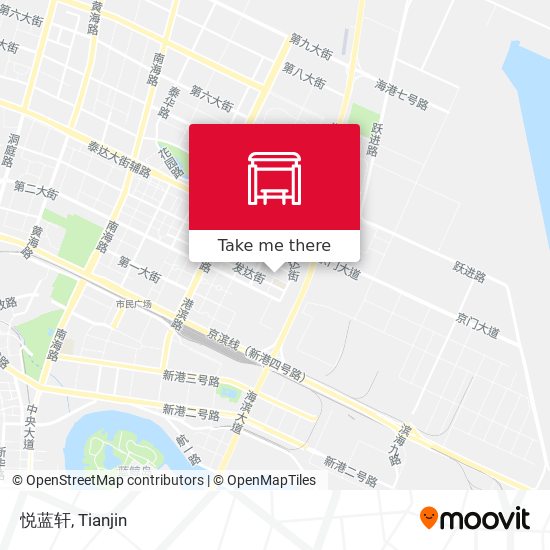 悦蓝轩 map