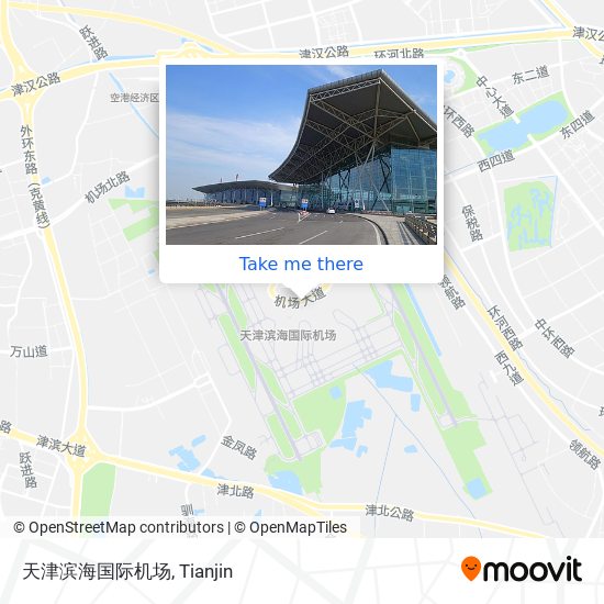 天津滨海国际机场 map