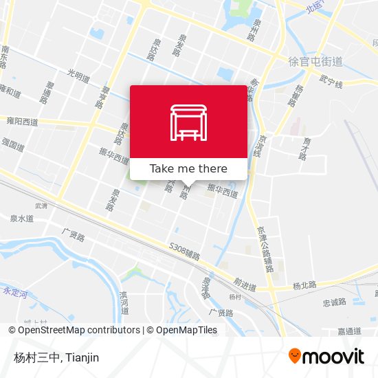 杨村三中 map
