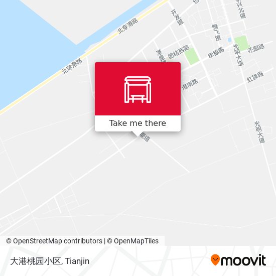 大港桃园小区 map