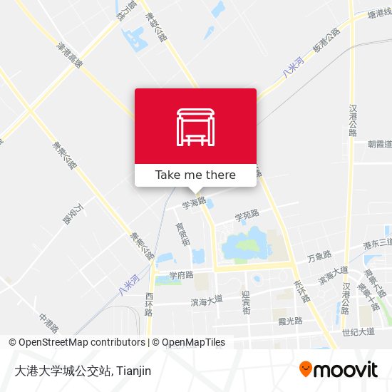 大港大学城公交站 map