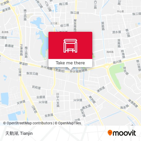 天鹅湖 map