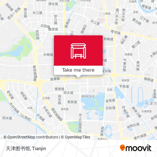 天津图书馆 map