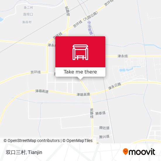 双口三村 map