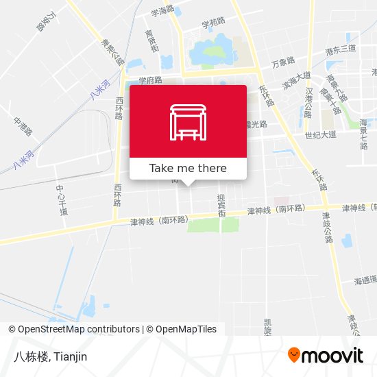 八栋楼 map