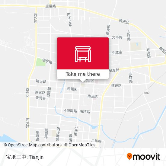 宝坻三中 map