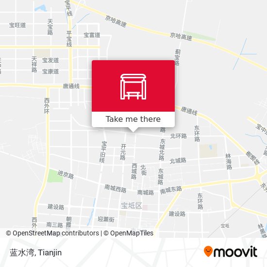 蓝水湾 map
