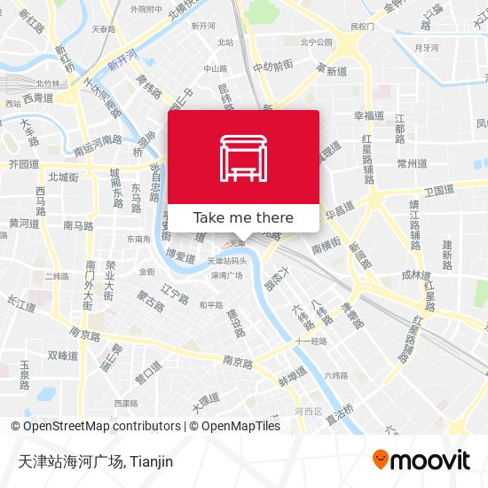天津站海河广场 map