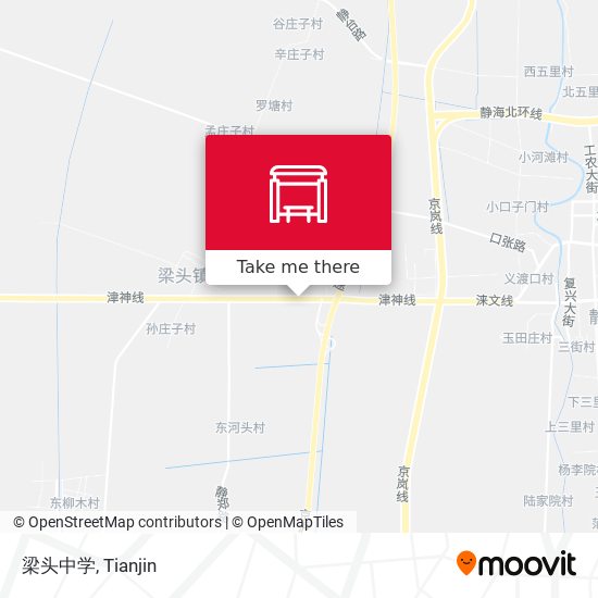 梁头中学 map