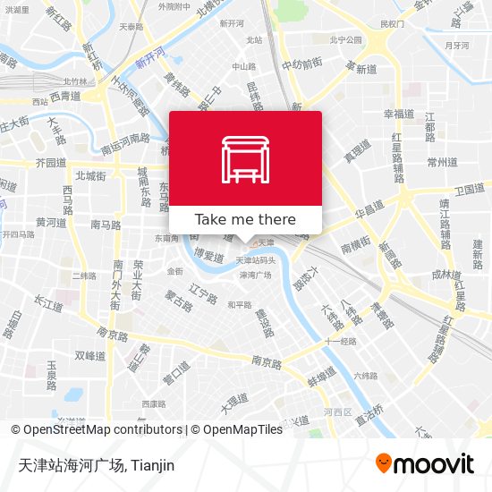 天津站海河广场 map