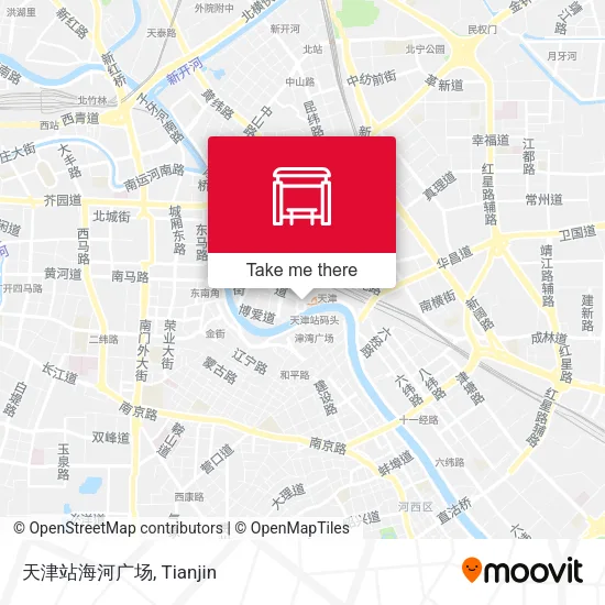天津站海河广场 map