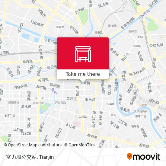 富力城公交站 map