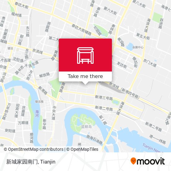 新城家园南门 map