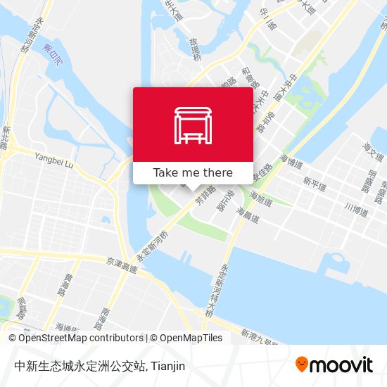 中新生态城永定洲公交站 map