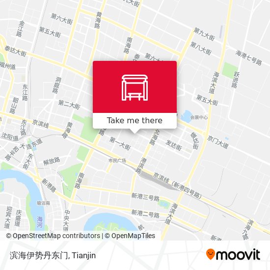 滨海伊势丹东门 map