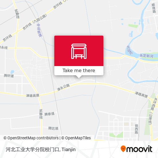 河北工业大学分院校门口 map