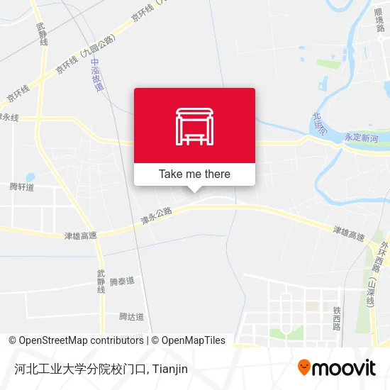 河北工业大学分院校门口 map