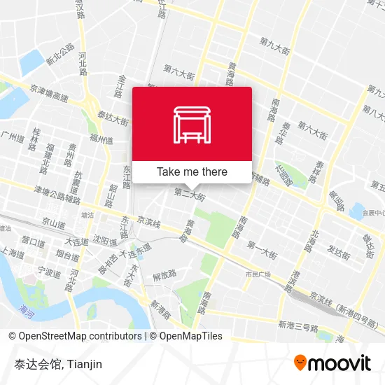 泰达会馆 map